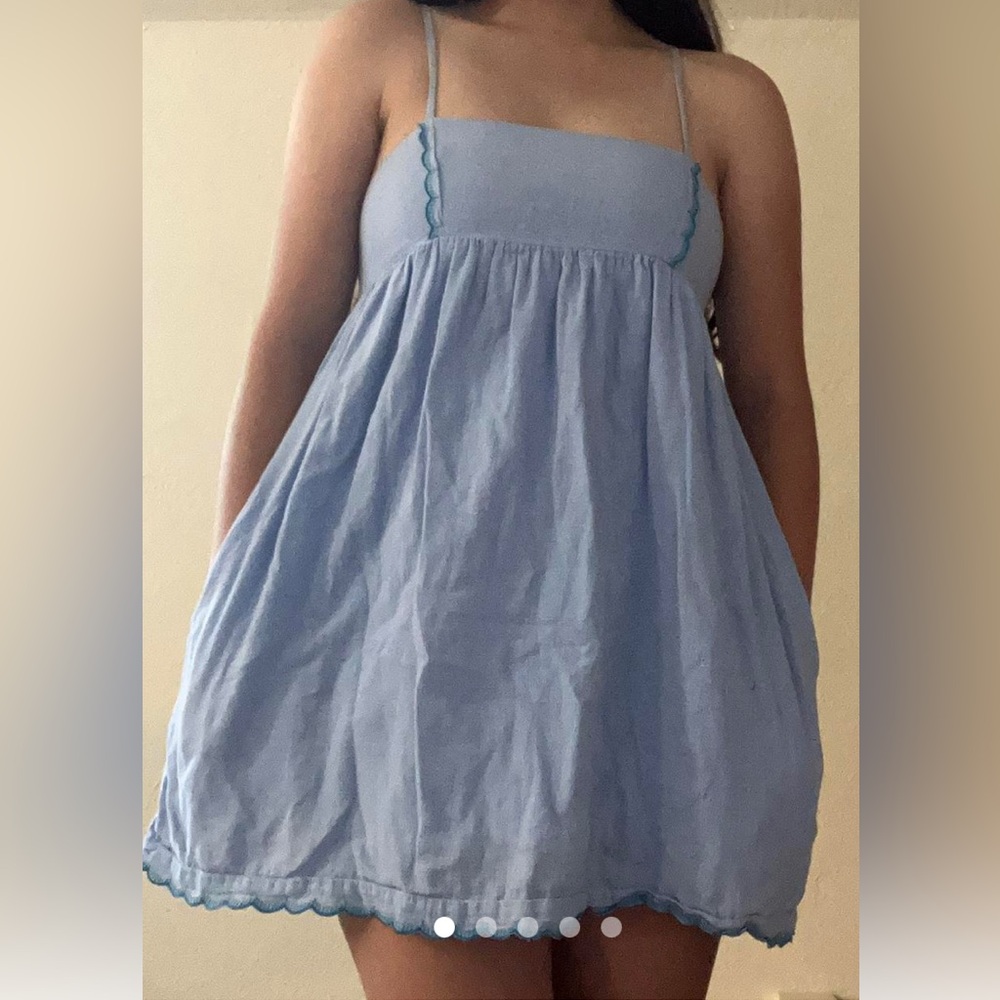 Urban Outfitters Light Blue Babydoll Dress